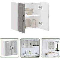 The Living Store - vidaXL Küchen-Hängeschrank Lucca Grau Sonoma Holzwerkstoff von THE LIVING STORE