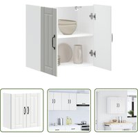 The Living Store - vidaXL Küchen-Hängeschrank Lucca Weiß Holzwerkstoff von THE LIVING STORE