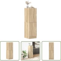 The Living Store - vidaXL Küchenschrank Sonoma-Eiche 38x41,5x131,5 cm Holzwerkstoff von THE LIVING STORE