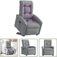 The Living Store - vidaXL Massagesessel mit Aufstehhilfe Hellgrau Stoff The Living Store - vidaXL Massagesessel mit Aufstehhilfe Hellgrau Stoff von THE LIVING STORE
