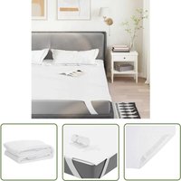 VidaXL Matratzenschoner Weiß 160x200 cm Wasserdicht von THE LIVING STORE