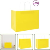 The Living Store - vidaXL Papiertragetaschen 250 Stk. mit Henkeln Gelb 32x17x25 cm The Living Store - vidaXL Papiertragetaschen 250 Stk. mit Henkeln Gelb 32x17x25 cm von THE LIVING STORE