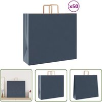 The Living Store - vidaXL Papiertragetaschen 50 Stk. mit Henkeln Blau 54x15x49 cm The Living Store - vidaXL Papiertragetaschen 50 Stk. mit Henkeln Blau 54x15x49 cm von THE LIVING STORE