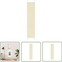 The Living Store - vidaXL Plissee Creme 50x200 cm Stoffbreite 49,4 cm Polyester von THE LIVING STORE