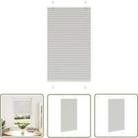 VidaXL Plissee Hellgrau 80x100 cm Stoffbreite 79,4 cm Polyester von THE LIVING STORE