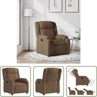 The Living Store - vidaXL Relaxsessel Braun Stoff The Living Store - vidaXL Relaxsessel Braun Stoff von THE LIVING STORE