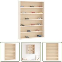 The Living Store - vidaXL Sammlervitrine aus Holz mit 6 Regalen 40x8,5x55 cm von THE LIVING STORE