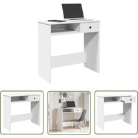 The Living Store - vidaXL Schreibtisch Weiß 80×40×75 cm Holzwerkstoff von THE LIVING STORE