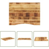 The Living Store - vidaXL Schreibtischplatte mit Aussparung 110x80x2,5cm Massivholz Mango The Living Store - vidaXL Schreibtischplatte mit Aussparung 110x80x2,5cm Massivholz Mango von THE LIVING STORE