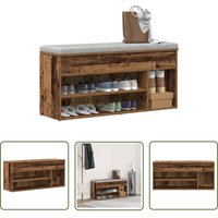 The Living Store - vidaXL Schuhbank Altholz-Optik 102x30,5x45 cm Holzwerkstoff The Living Store - vidaXL Schuhbank Altholz-Optik 102x30,5x45 cm Holzwerkstoff von THE LIVING STORE