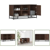 The Living Store - vidaXL Schuhbank Braun Eichen-Optik 100x40x53,5cm Holzwerkstoff Metall The Living Store - vidaXL Schuhbank Braun Eichen-Optik 100x40x53,5cm Holzwerkstoff Metall von THE LIVING STORE