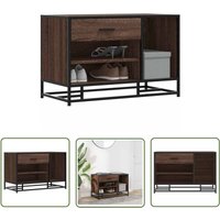 The Living Store - vidaXL Schuhbank Braun Eichen-Optik 80x40x53,5 cm Holzwerkstoff Metall The Living Store - vidaXL Schuhbank Braun Eichen-Optik 80x40x53,5 cm Holzwerkstoff Metall von THE LIVING STORE