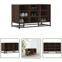 The Living Store - vidaXL Schuhbank Braun Eichen-Optik 84x40x53,5 cm Holzwerkstoff Metall The Living Store - vidaXL Schuhbank Braun Eichen-Optik 84x40x53,5 cm Holzwerkstoff Metall von THE LIVING STORE