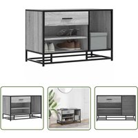 The Living Store - vidaXL Schuhbank Grau Sonoma 80x40x53,5 cm Holzwerkstoff und Metall The Living Store - vidaXL Schuhbank Grau Sonoma 80x40x53,5 cm Holzwerkstoff und Metall von THE LIVING STORE