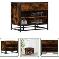 The Living Store - vidaXL Schuhbank Räuchereiche 60x40x53,5 cm Holzwerkstoff und Metall The Living Store - vidaXL Schuhbank Räuchereiche 60x40x53,5 cm Holzwerkstoff und Metall von THE LIVING STORE