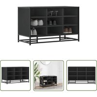 The Living Store - vidaXL Schuhbank Schwarz 84x40x53,5 cm Holzwerkstoff und Metall The Living Store - vidaXL Schuhbank Schwarz 84x40x53,5 cm Holzwerkstoff und Metall von THE LIVING STORE
