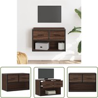 The Living Store - vidaXL TV-Schrank Braun Eiche 60x31x39,5 cm Holzwerkstoff und Metall The Living Store - vidaXL TV-Schrank Braun Eiche 60x31x39,5 cm Holzwerkstoff und Metall von THE LIVING STORE