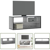 The Living Store - vidaXL TV-Schrank Grau Sonoma 100x31x39,5 cm Holzwerkstoff und Metall The Living Store - vidaXL TV-Schrank Grau Sonoma 100x31x39,5 cm Holzwerkstoff und Metall von THE LIVING STORE