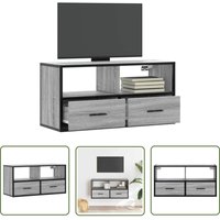 The Living Store - vidaXL TV-Schrank Grau Sonoma 80x31x39,5 cm Holzwerkstoff und Metall The Living Store - vidaXL TV-Schrank Grau Sonoma 80x31x39,5 cm Holzwerkstoff und Metall von THE LIVING STORE