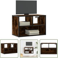 The Living Store - vidaXL TV-Schrank Räuchereiche 60x31x39,5 cm Holzwerkstoff und Metall von THE LIVING STORE