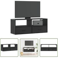 The Living Store - vidaXL TV-Schrank Schwarz 100x31x39,5 cm Holzwerkstoff und Metall The Living Store - vidaXL TV-Schrank Schwarz 100x31x39,5 cm Holzwerkstoff und Metall von THE LIVING STORE