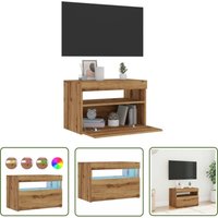 The Living Store - vidaXL TV-Schrank mit LED-Leuchten Artisan-Eiche 60x35x40 cm The Living Store - vidaXL TV-Schrank mit LED-Leuchten Artisan-Eiche 60x35x40 cm von THE LIVING STORE