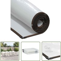 The Living Store - vidaXL Transparente Plane mit Ösen 2x12 m Polyethylen von THE LIVING STORE