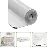 VidaXL Transparente Plane mit Ösen 5x12 m Polyethylen von THE LIVING STORE