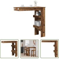VidaXL Wand-Bartisch Altholz-Optik 102x45x103,5 cm Holzwerkstoff VidaXL Wand-Bartisch Altholz-Optik 102x45x103,5 cm Holzwerkstoff von THE LIVING STORE