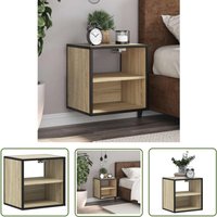 The Living Store - vidaXL Wand-Nachttisch Sonoma-Eiche 40x31x39,5 cm von THE LIVING STORE
