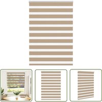 The Living Store - vidaXL Zebrarollo Sandbraun 95x100 cm Stoffbreite 90,9 cm Polyester von THE LIVING STORE