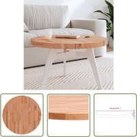Tischplatte Ø70x4 cm Rund Massivholz Buche - Holztischplatte - Buchenholzt Tischplatte - Runde Tischplatte - Wohnzimmer Dekoration - Couchtisch Tischplatte Ø70x4 cm Rund Massivholz Buche - Holztischplatte - Buchenholzt Tischplatte - Runde Tischplatte - Wohnzimmer Dekoration - Couchtisch von THE LIVING STORE