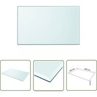 Tischplatte aus gehärtetem Glas rechteckig 1000x620 mm - Tischplatte - Glastischplatte - Esstisch Platte - Wohnzimmertischplatte - Garten Tischplatte von THE LIVING STORE