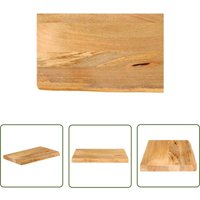 Tischplatte mit Baumkante 40x30x3,8 cm Massivholz Mango - Holztischplatte - Mangoholztischplatte - Esstisch Platte - Tischplatte Kaufen - Wohnzimmer Tischplatte mit Baumkante 40x30x3,8 cm Massivholz Mango - Holztischplatte - Mangoholztischplatte - Esstisch Platte - Tischplatte Kaufen - Wohnzimmer von THE LIVING STORE
