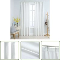 Verdunkelungsvorhänge mit Haken 2 Stk. Grauweiß 140x245 cm - Verdunklungsvorhänge - Grauweiße Vorhänge - Wohnraumdekoration - Vorhänge Für Das von THE LIVING STORE