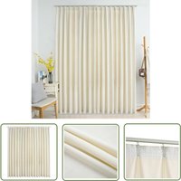 Verdunkelungsvorhang mit Haken Samt Creme 290 x 245 cm - Verdunklungsvorhang - Samtvorhang - Cremefarbener Vorhang - Wohnraumdekoration - Zimmerdeko Verdunkelungsvorhang mit Haken Samt Creme 290 x 245 cm - Verdunklungsvorhang - Samtvorhang - Cremefarbener Vorhang - Wohnraumdekoration - Zimmerdeko von THE LIVING STORE