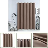 The Living Store - Verdunkelungsvorhang mit Metallösen Taupe 290 x 245 cm - Verdunklungsvorhang - Polyester Vorhang - Wohnraum Vorhang - Schlafzimmer The Living Store - Verdunkelungsvorhang mit Metallösen Taupe 290 x 245 cm - Verdunklungsvorhang - Polyester Vorhang - Wohnraum Vorhang - Schlafzimmer von THE LIVING STORE