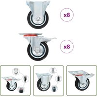 VidaXL 16 Stk. Rollen 75 mm VidaXL 16 Stk. Rollen 75 mm von THE LIVING STORE