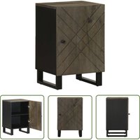 The Living Store - vidaXL Badschrank Schwarz 38x33x58 cm Massivholz Mango von THE LIVING STORE