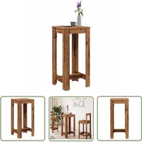 VidaXL Bartisch Altholz-Optik 51x50x103,5 cm Holzwerkstoff VidaXL Bartisch Altholz-Optik 51x50x103,5 cm Holzwerkstoff von THE LIVING STORE