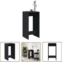 VidaXL Bartisch Schwarz 51x50x103,5 cm Holzwerkstoff von THE LIVING STORE