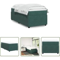VidaXL Boxspringbett mit Matratze Dunkelgrün 100x200 cm Samt VidaXL Boxspringbett mit Matratze Dunkelgrün 100x200 cm Samt von THE LIVING STORE