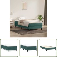 VidaXL Boxspringbett ohne Matratze Dunkelgrün 80x220 cm Samt VidaXL Boxspringbett ohne Matratze Dunkelgrün 80x220 cm Samt von THE LIVING STORE