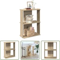 The Living Store - vidaXL Bücherregal 3 Böden Sonoma-Eiche 60x30x80 cm Holzwerkstoff The Living Store - vidaXL Bücherregal 3 Böden Sonoma-Eiche 60x30x80 cm Holzwerkstoff von THE LIVING STORE