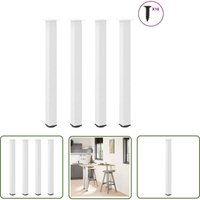 VidaXL Couchtischbeine 4 Stk. Weiß 90-92 cm Stahl VidaXL Couchtischbeine 4 Stk. Weiß 90-92 cm Stahl von THE LIVING STORE