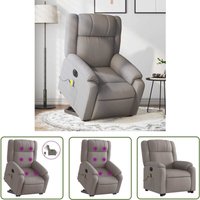 VidaXL Elektrischer Massagesessel mit Aufstehhilfe Taupe Stoff VidaXL Elektrischer Massagesessel mit Aufstehhilfe Taupe Stoff von THE LIVING STORE