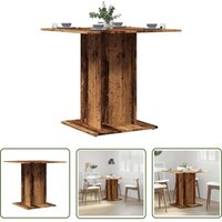 The Living Store - vidaXL Esstisch Altholz-Optik 80x80x75 cm Holzwerkstoff von THE LIVING STORE
