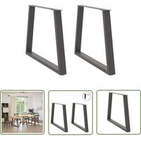 The Living Store - vidaXL Esstisch Beine V-Form 2 Stück Anthrazit 100x(72-73,3) cm Stahl von THE LIVING STORE