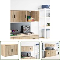 VidaXL Garagen-Wandschrank Sonoma-Eiche Holzwerkstoff VidaXL Garagen-Wandschrank Sonoma-Eiche Holzwerkstoff von THE LIVING STORE