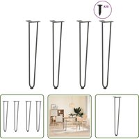 VidaXL Haarnadelbeine 4 Stk. Anthrazit 72 cm Massivstahl VidaXL Haarnadelbeine 4 Stk. Anthrazit 72 cm Massivstahl von THE LIVING STORE